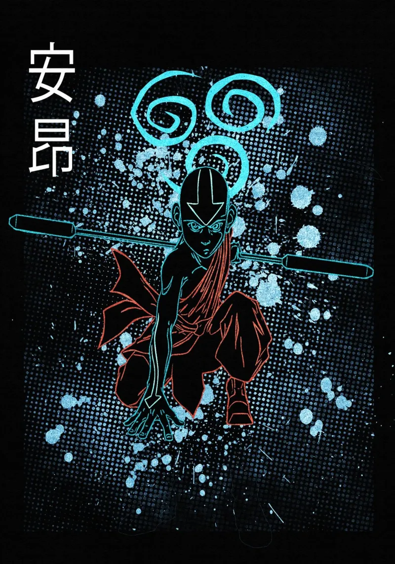 Aang Avatar The Last Airbender 1 plexiglass da Neonartstudio