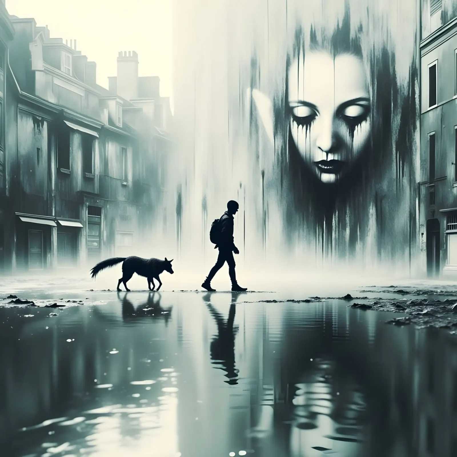 alone in the world canvas by Art Digital Visuel