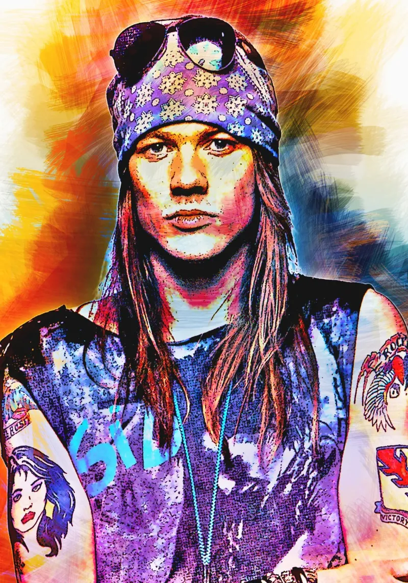 Axl rose pellicola backlit da HopeStudio