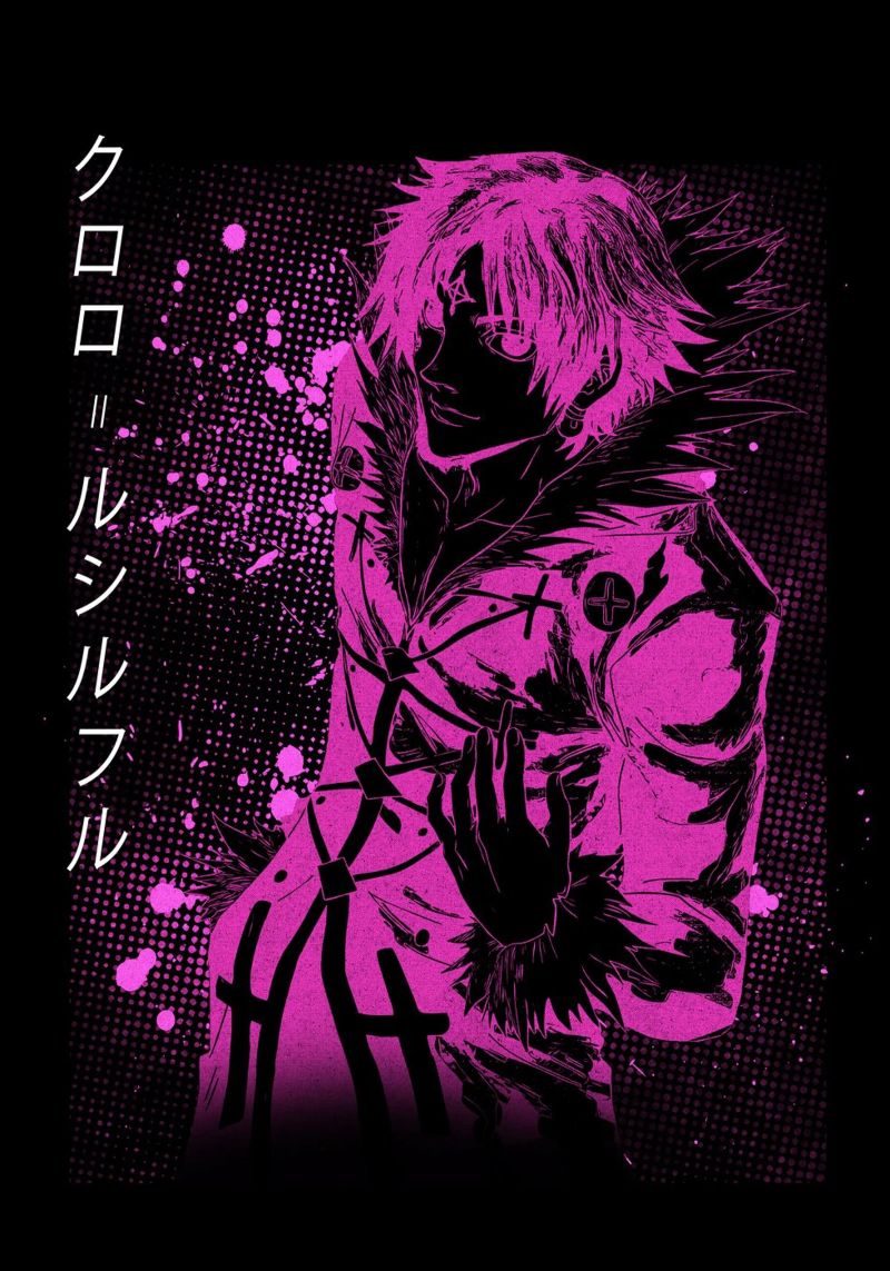 Chrollo Lucilfer pellicola backlit da Neonartstudio