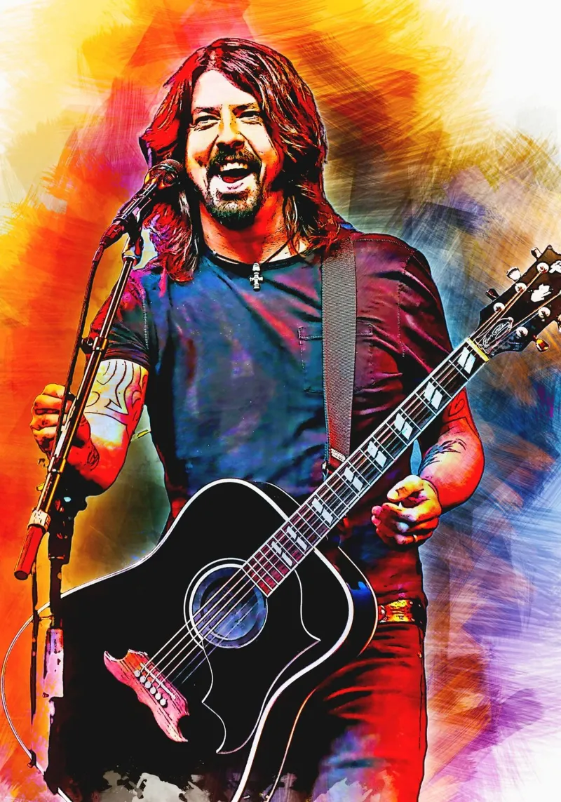 Dave Grohl alluminio dibond da HopeStudio