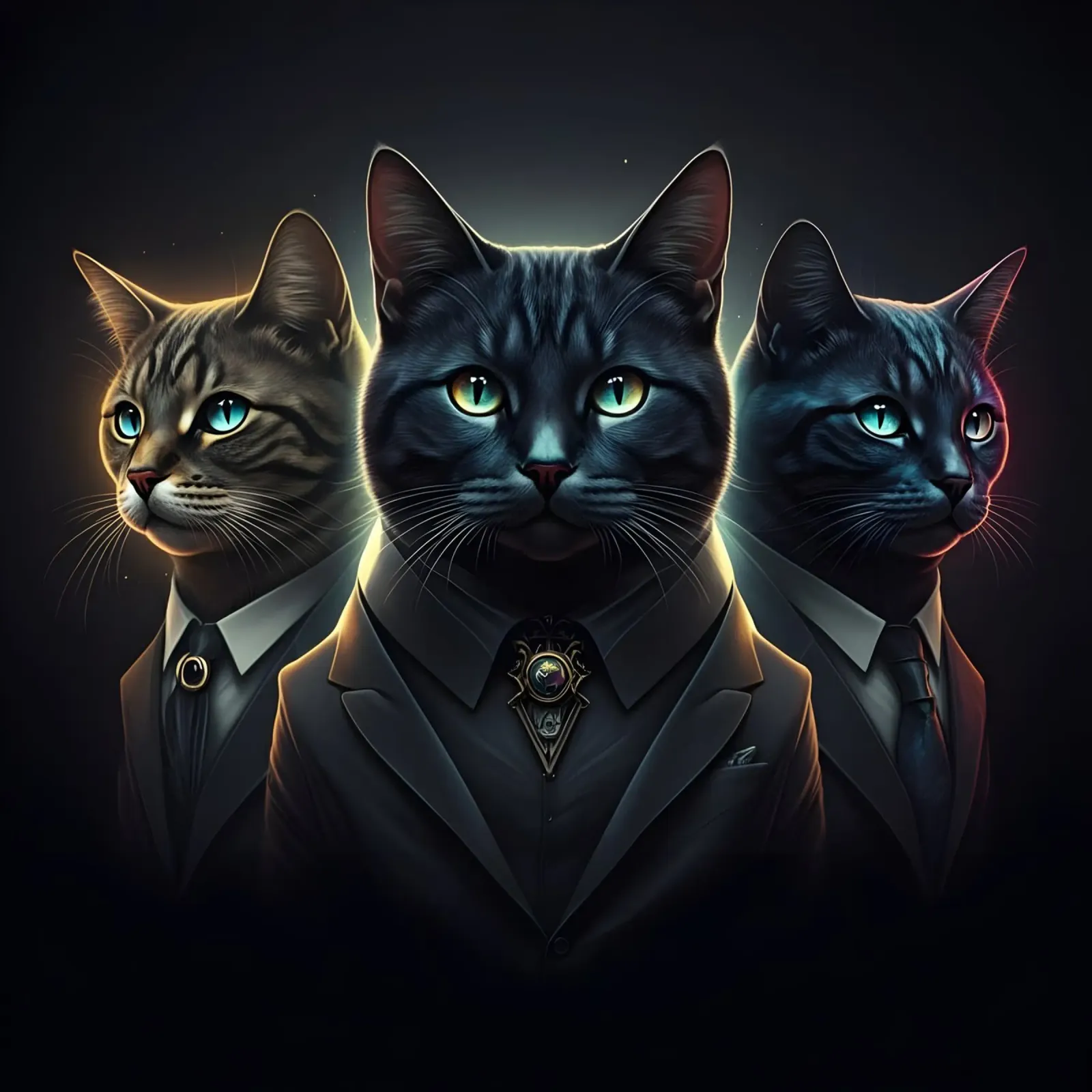 Portrait of a Cat canvas by Art Digital Visuel