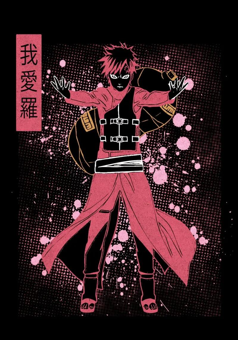 Gaara pellicola backlit da Neonartstudio