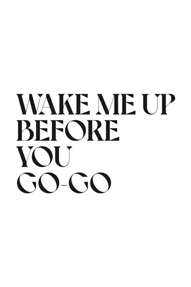 WAKE ME UP Alu-Dibond von n.4