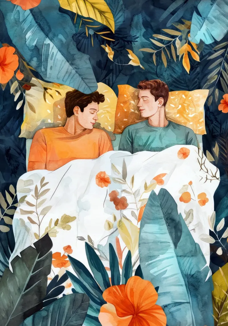 L'amore è nell'aria pittura digitale ad acquerello tela con Cornice a cassetta da Justyna Jaszke JBJart
