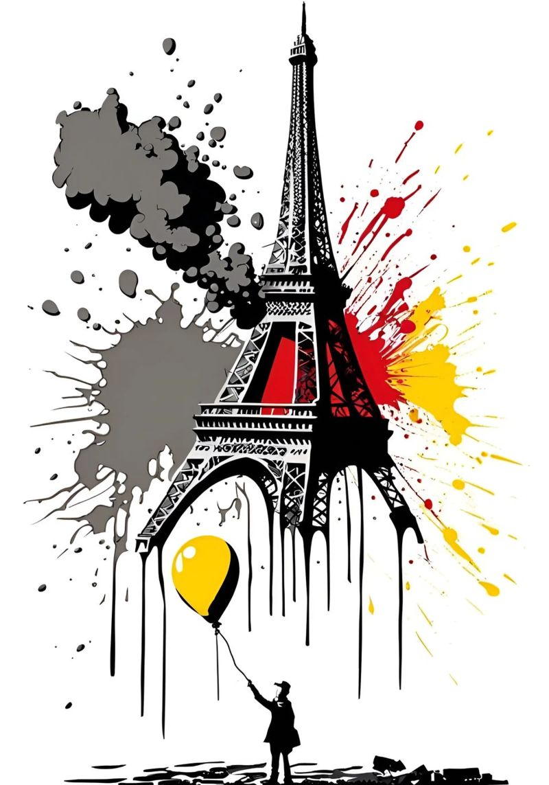 Inspiriert von Banksy Poster von Art Digital Visuel
