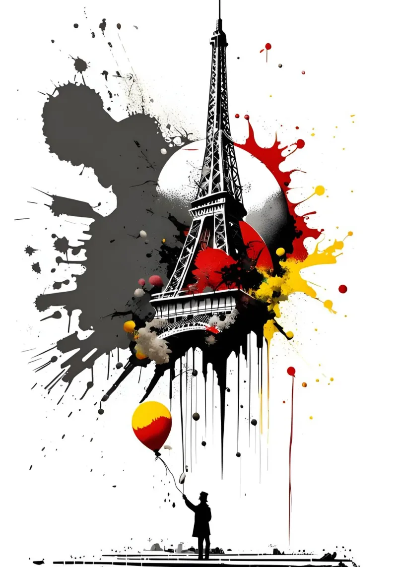 Ispirato da Banksy poster da Art Digital Visuel