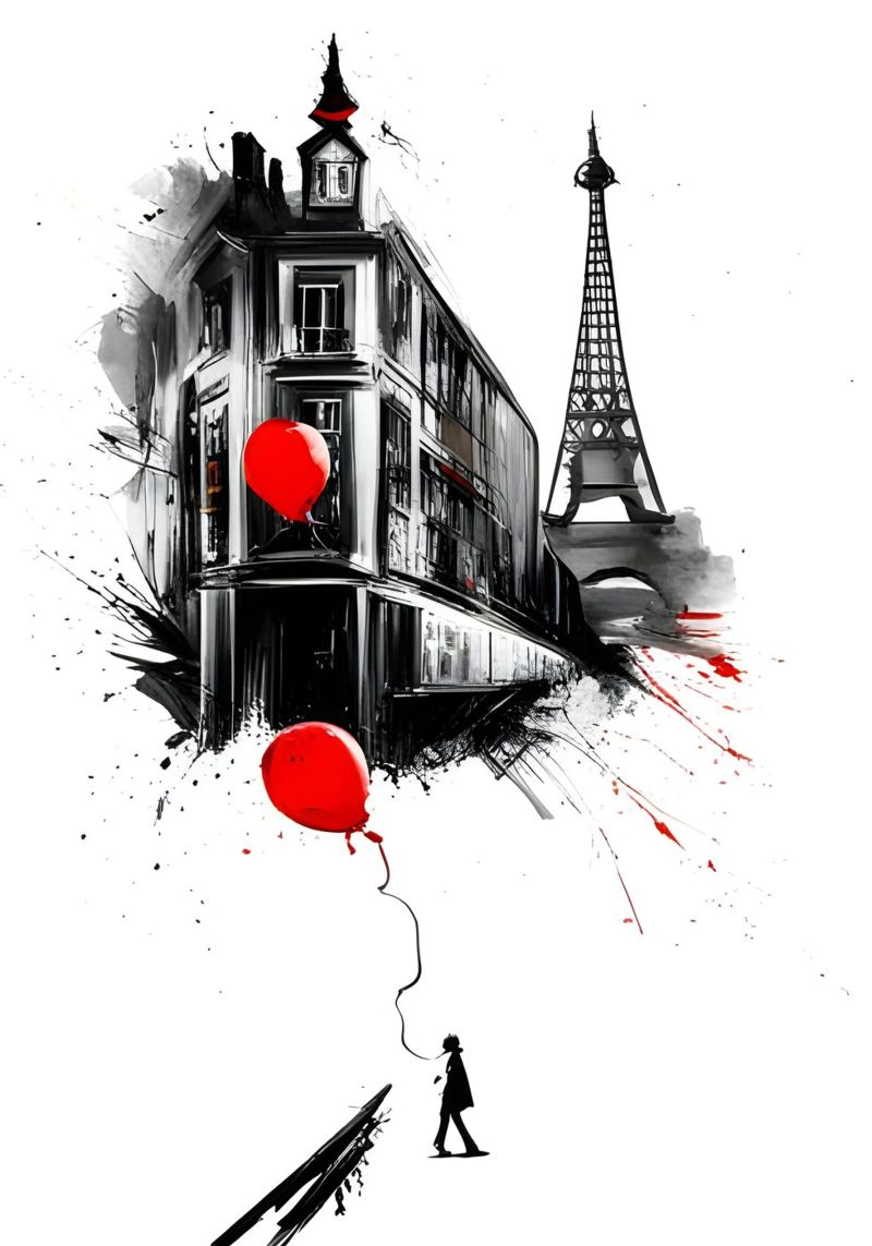 Inspiriert von Banksy Poster von Art Digital Visuel