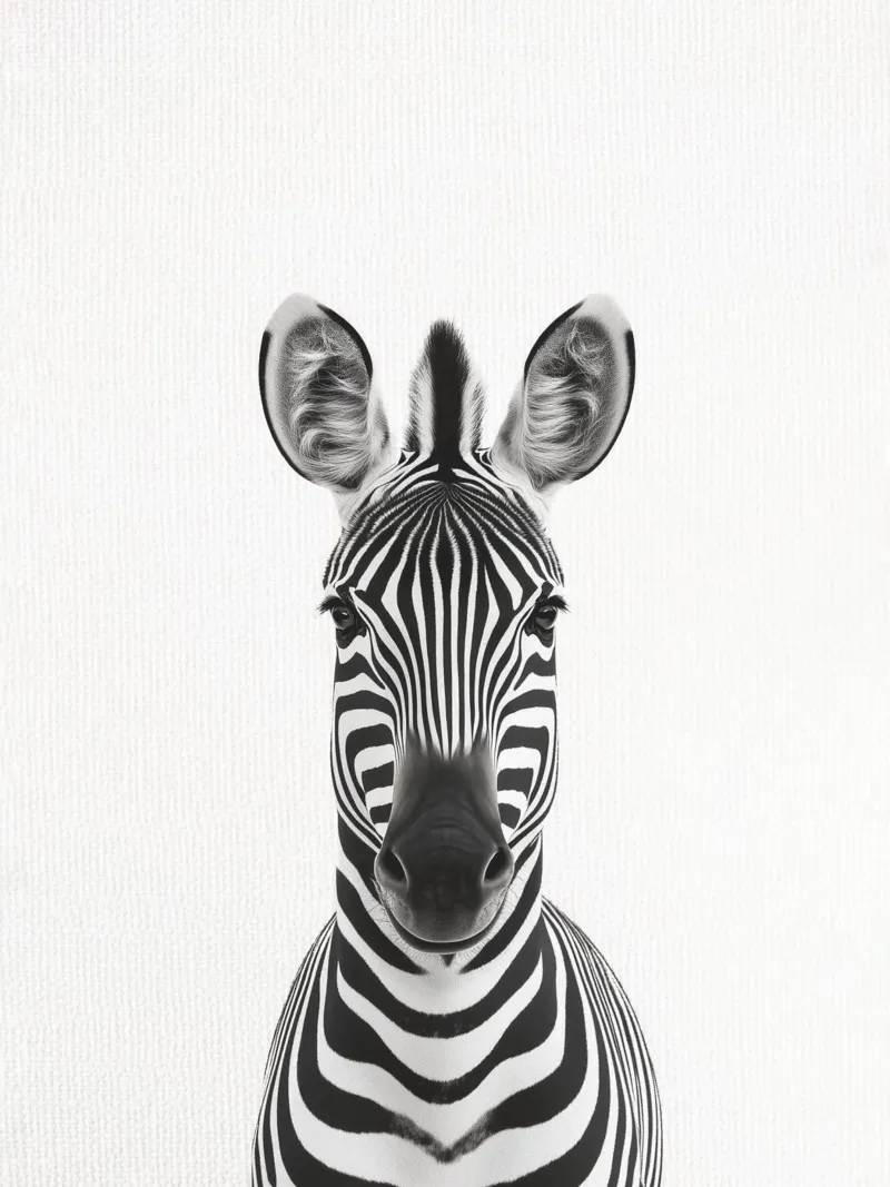 Toni simpatica zebra pellicola backlit da Carinaprint