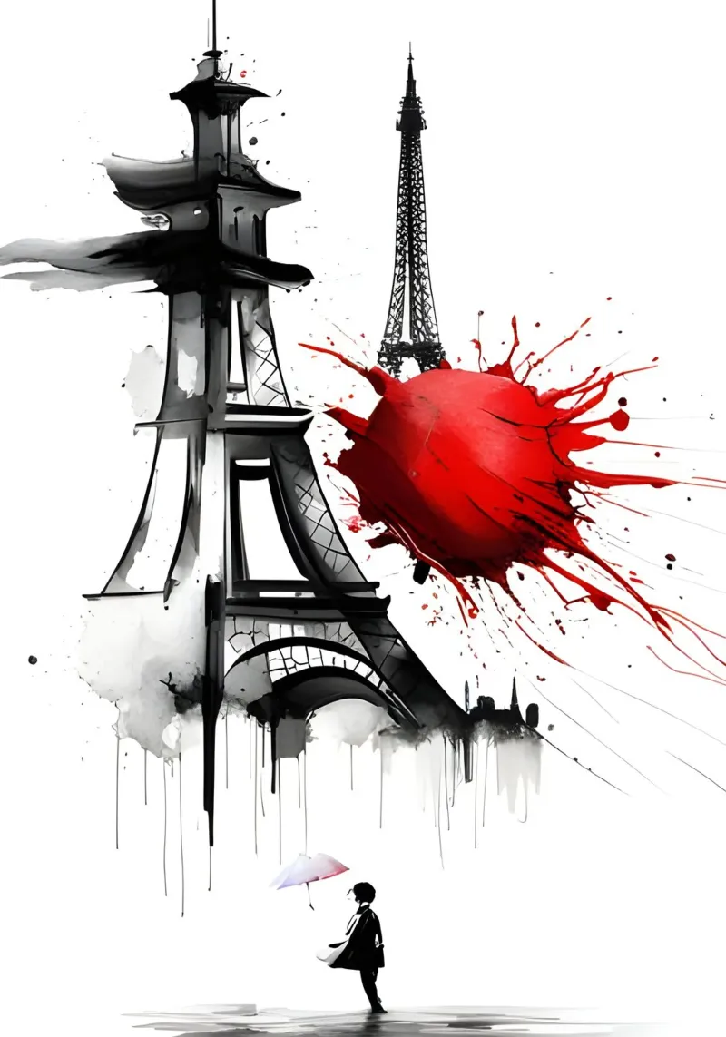 Ispirato da Banksy poster da Art Digital Visuel