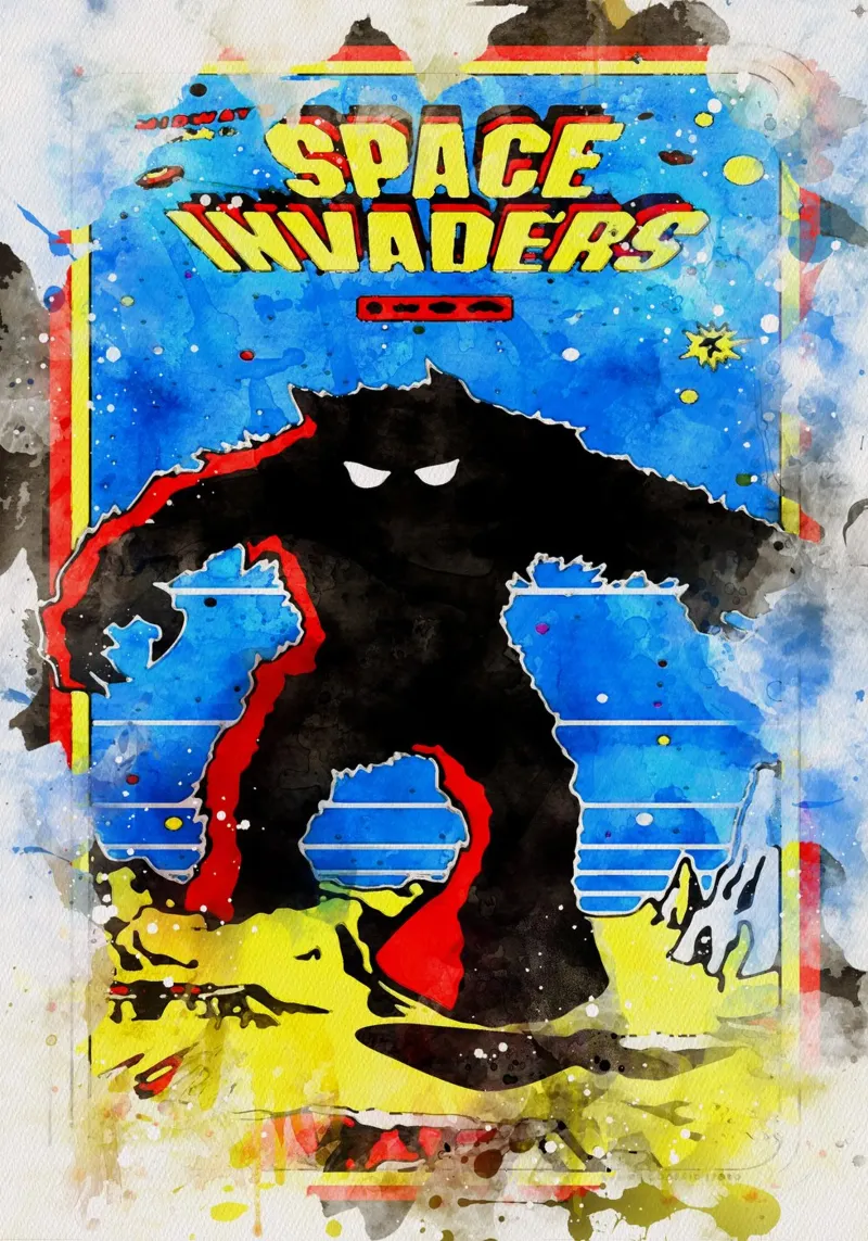 Asteroids  Watercolor pellicola backlit da CreativeStudio