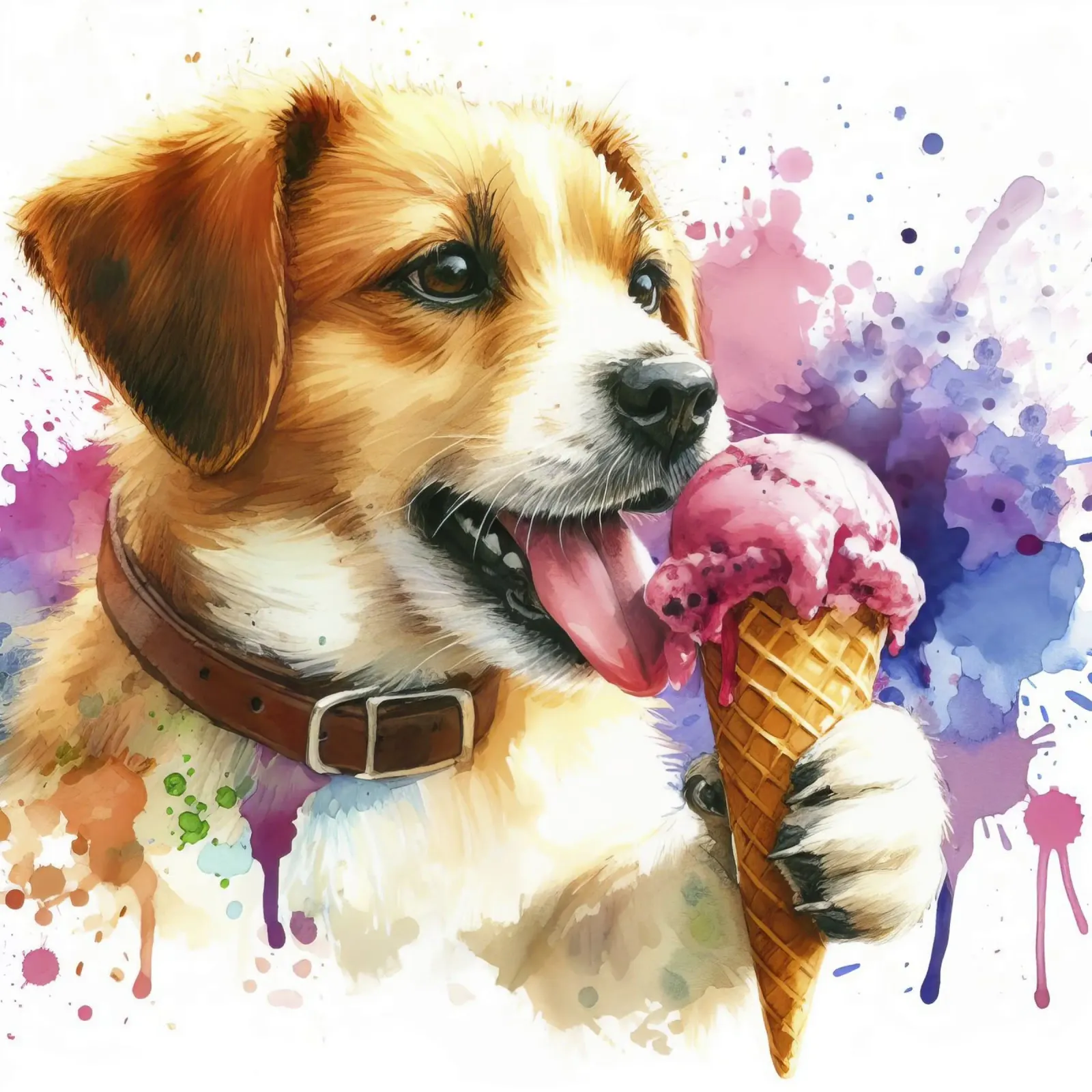 Cane Ub molto freddo carta hahnemühle da 🎁 ARTVI-SHOP