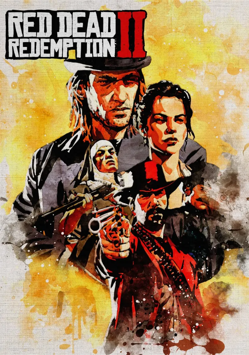 Red Dead Redemption II carta hahnemühle da CreativeStudio