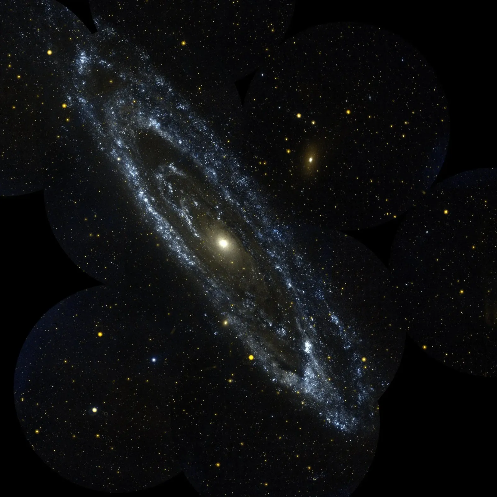 Galassia di Andromeda Immagine ripresa dal telescopio Hubble NASA pellicola backlit da ARTVI-SHOP