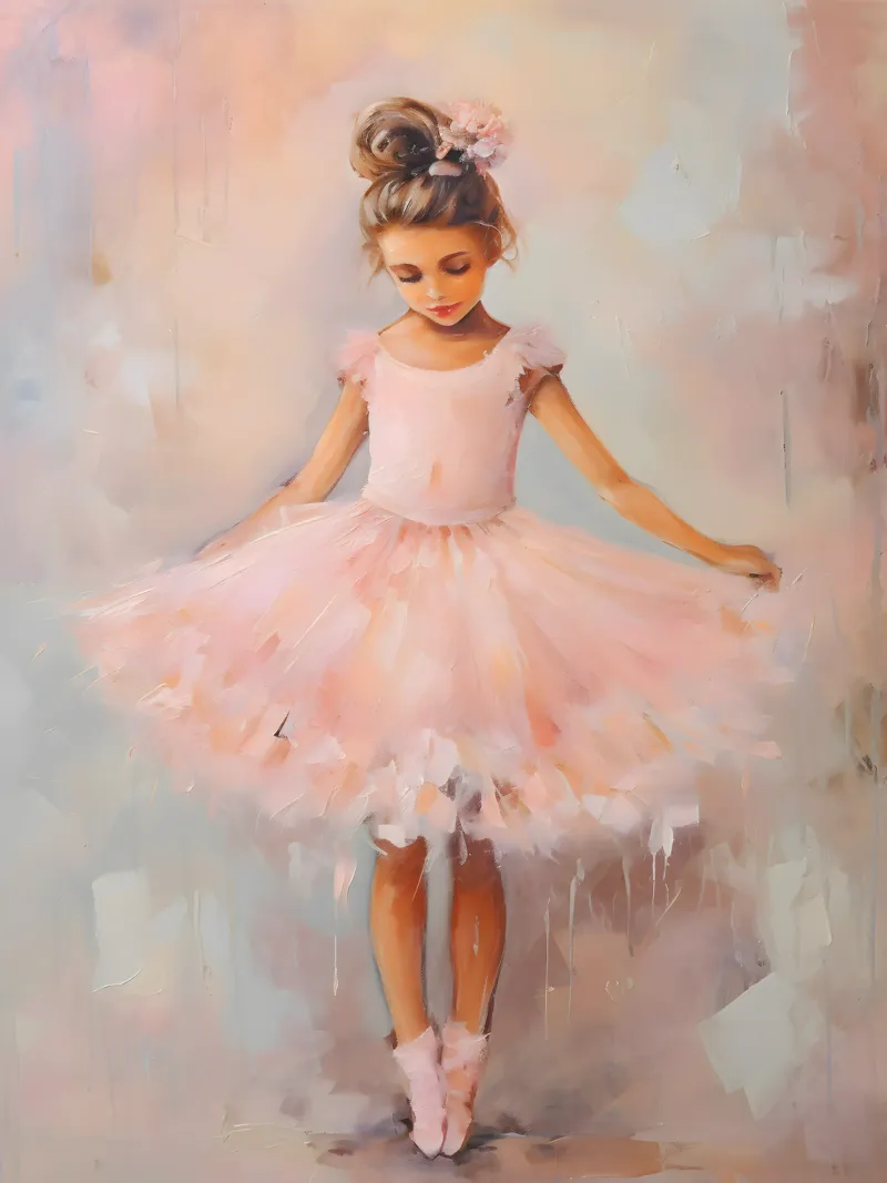 Delicate ballerina alu-dibond by KidzStudio