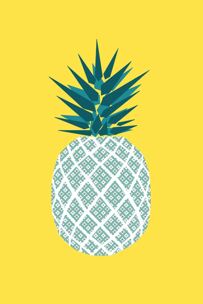 ananas jaune poster da alexiableu