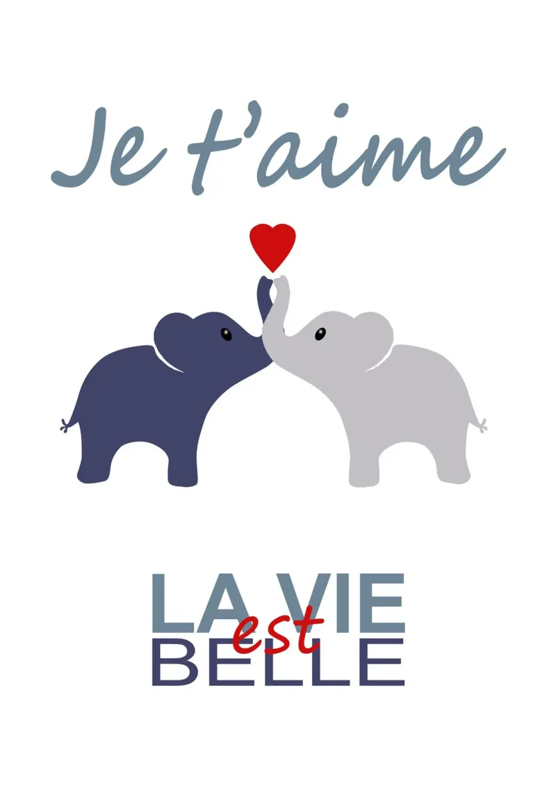 éléphant, je t'aime carta hahnemühle da alexiableu