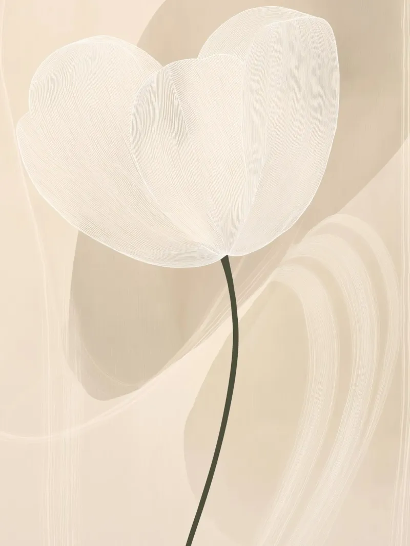 Abstract flower canvas by Imagine