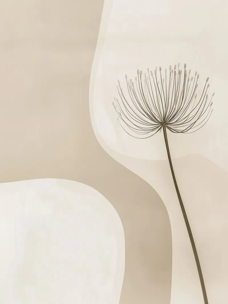 Botanica astratta alluminio dibond da Imagine