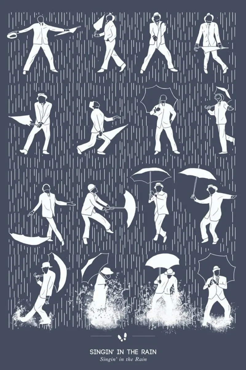 Singin' In the Rain pellicola backlit da Niege Borges