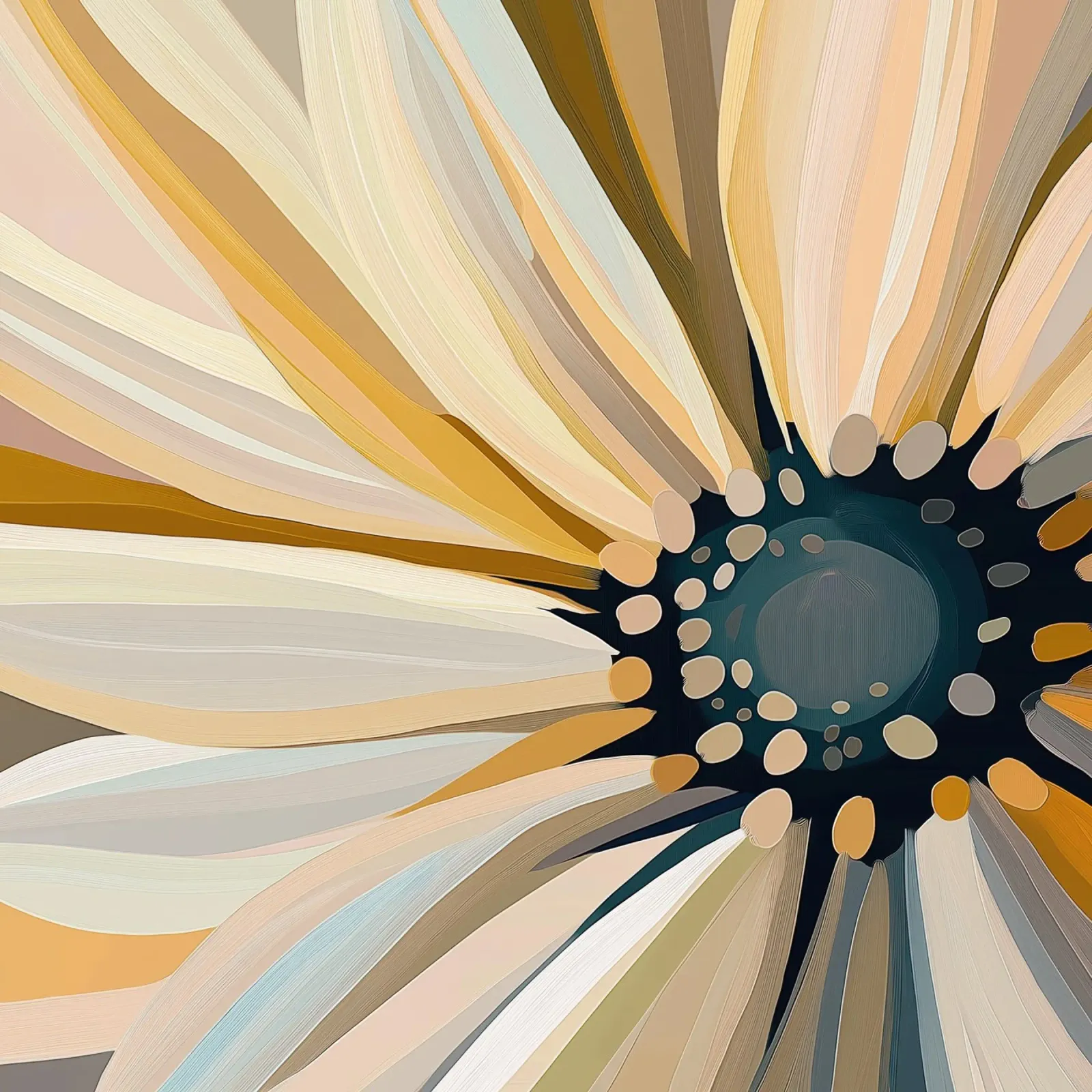Abstract flower canvas by Imagine