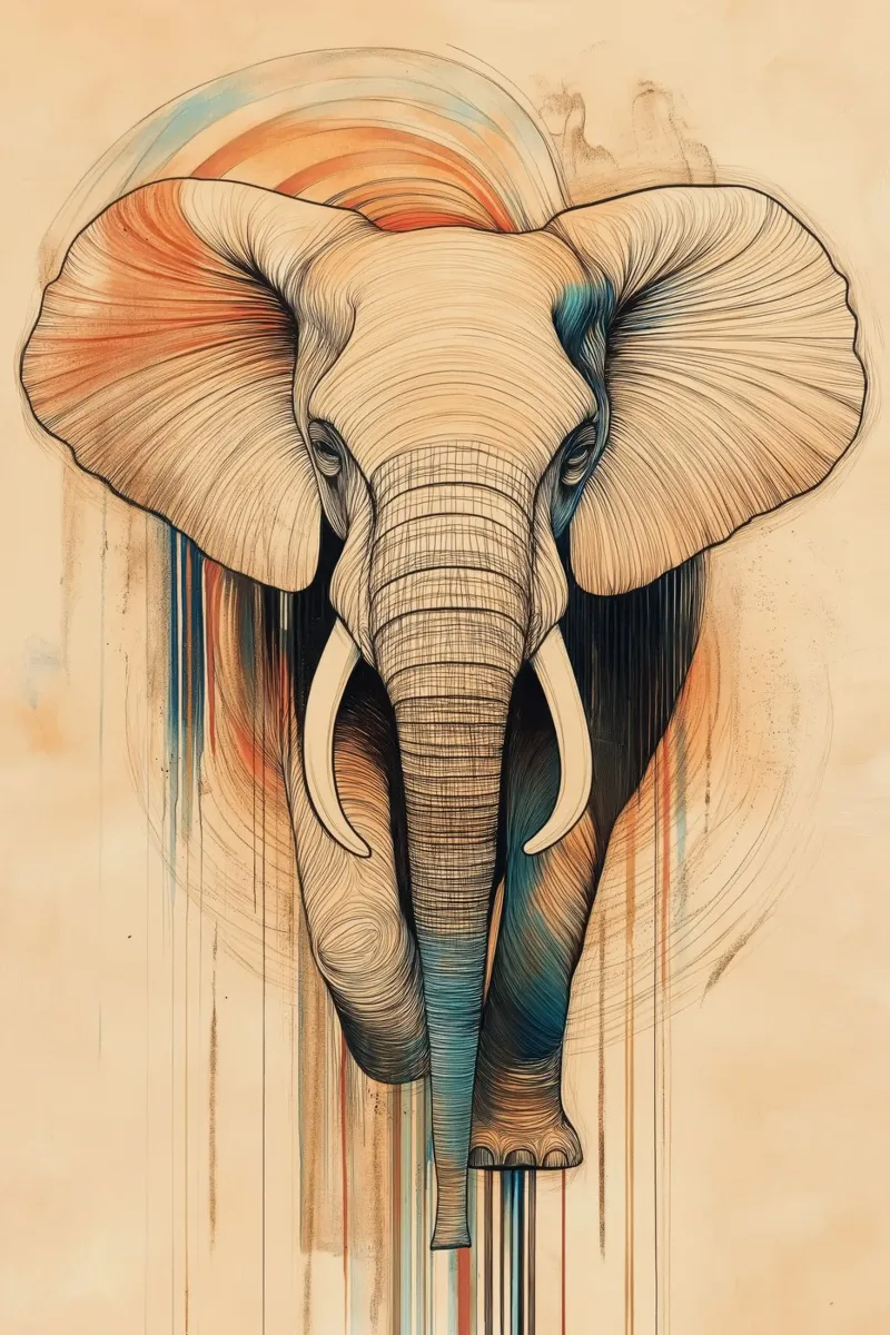 Elephant canvas by Imagine