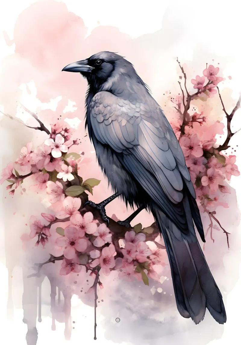 Crow pellicola backlit da FreeArtStudio