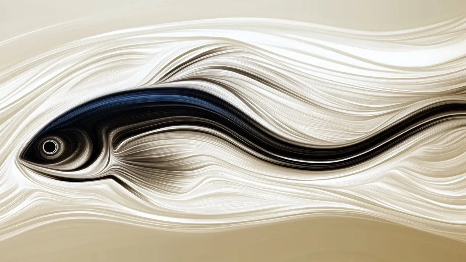 Abstract fish alu-dibond by Imagine