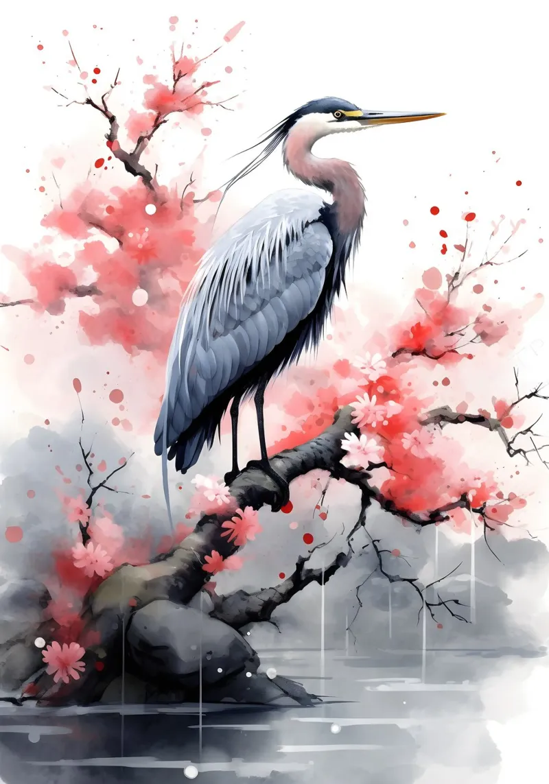Heron pellicola backlit da FreeArtStudio
