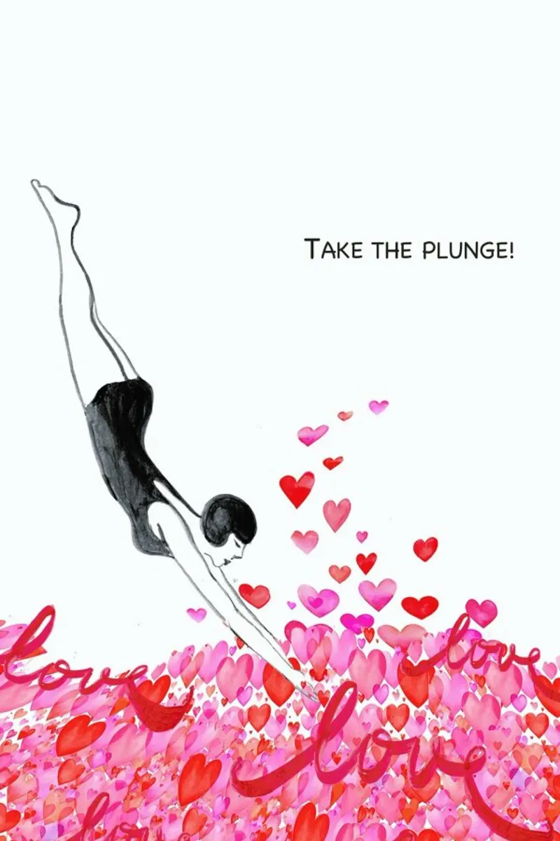 Take The Plunge canvas by Rococco LA