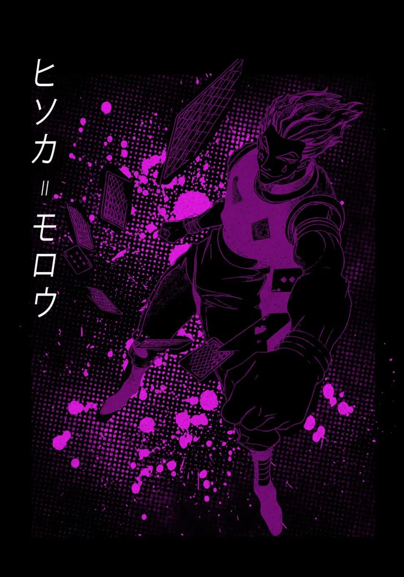 Hisoka Morow pellicola backlit da Neonartstudio