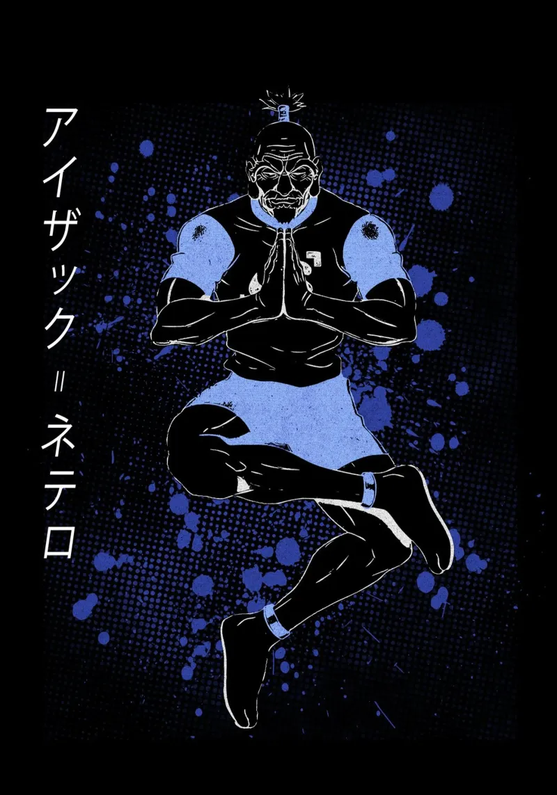 Isaac Netero pellicola backlit da Neonartstudio