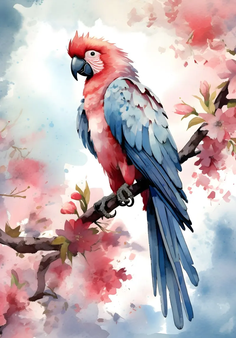 Macaw pellicola backlit da FreeArtStudio