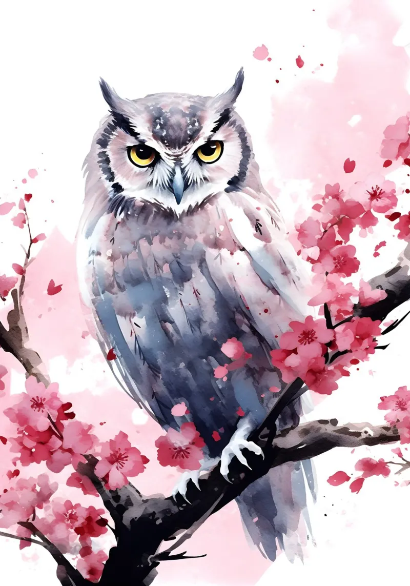 Owl pellicola backlit da FreeArtStudio