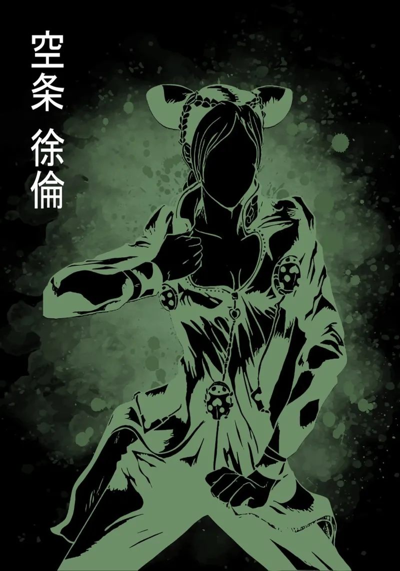 Jojo bizarre Adventure 1 pellicola backlit da Neonartstudio