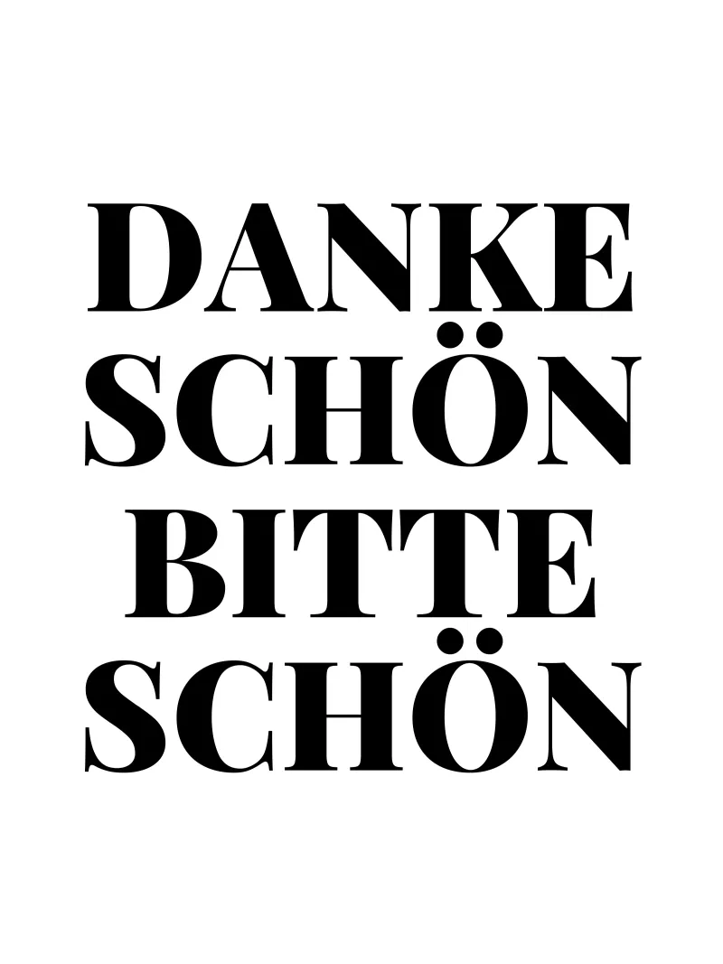 DANKESCHÖN BITTESCHÖN pellicola backlit da Magnific