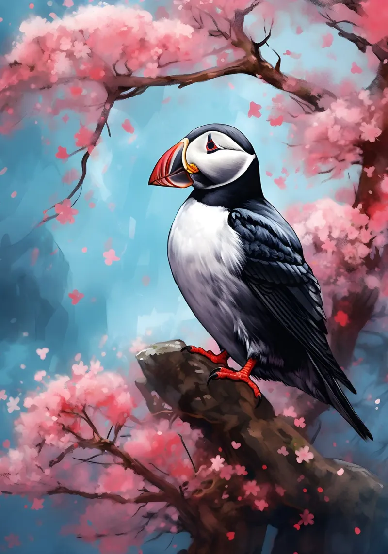 Puffin pellicola backlit da FreeArtStudio