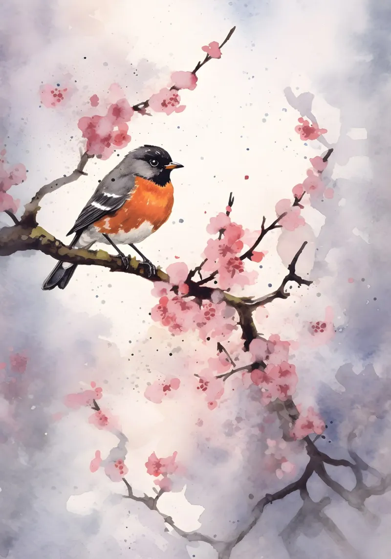 Robin pellicola backlit da FreeArtStudio