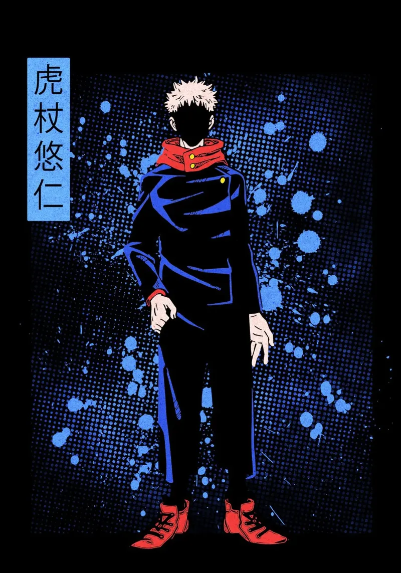 Jujutsu Kaisen pellicola backlit da Neonartstudio