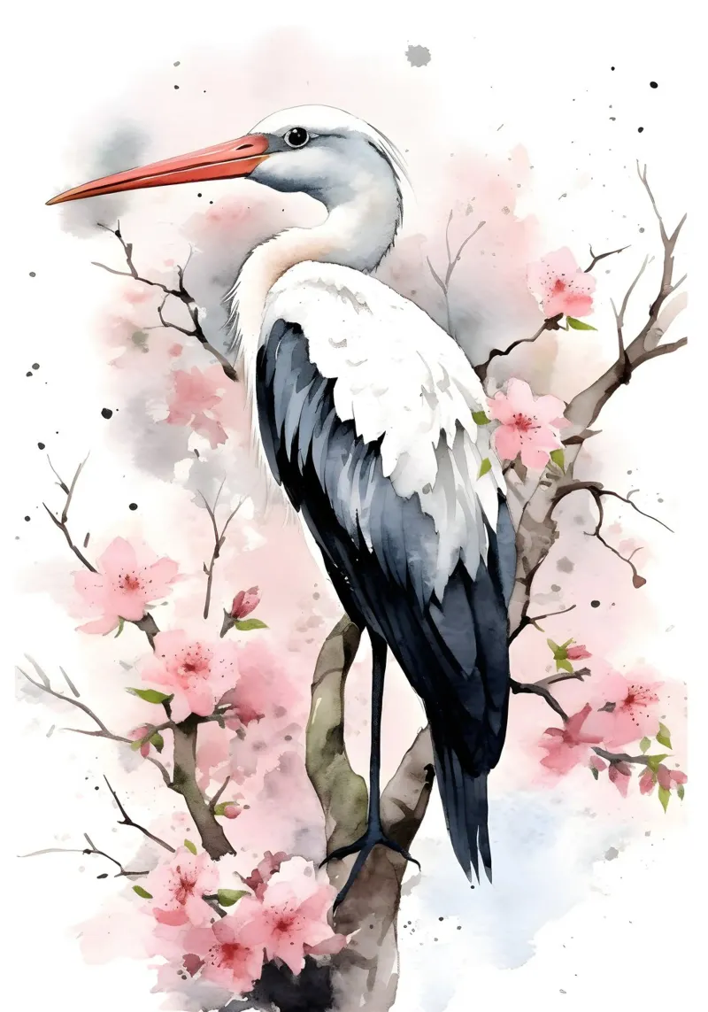 Stork pellicola backlit da FreeArtStudio
