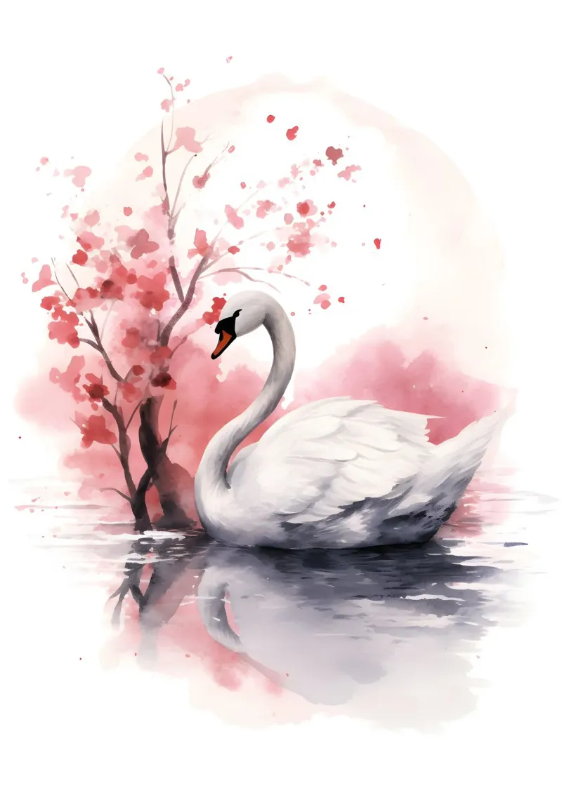 Swan plexiglass da FreeArtStudio