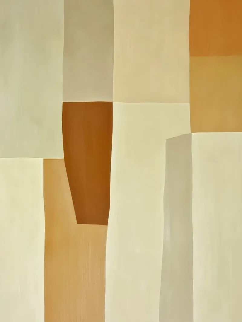 Abstracte vlakken in aarde tinten canvas van Imagine