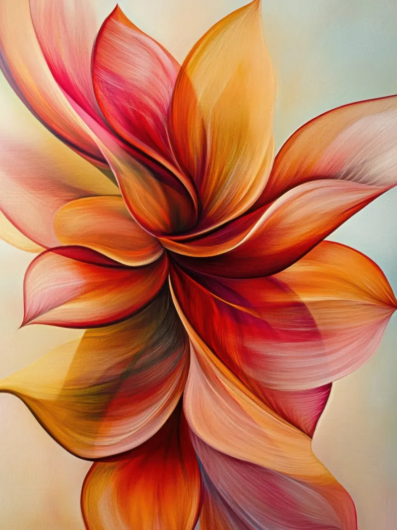 Abstract flower acrylic glass by Imagine