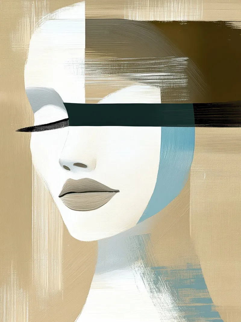 Frau abstrakt Hahnemühle von Imagine