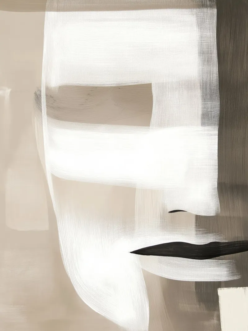 Abstract gezicht canvas van Imagine