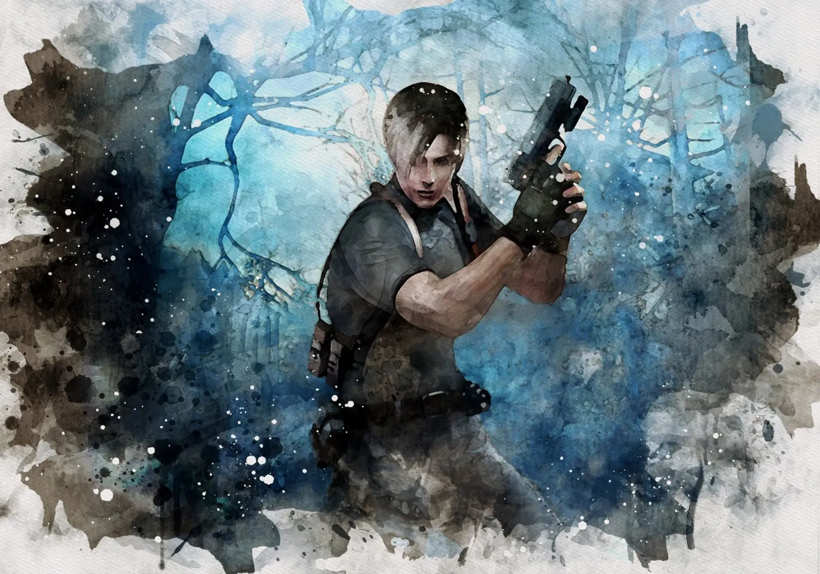 Resident Evil 4 carta hahnemühle da CreativeStudio