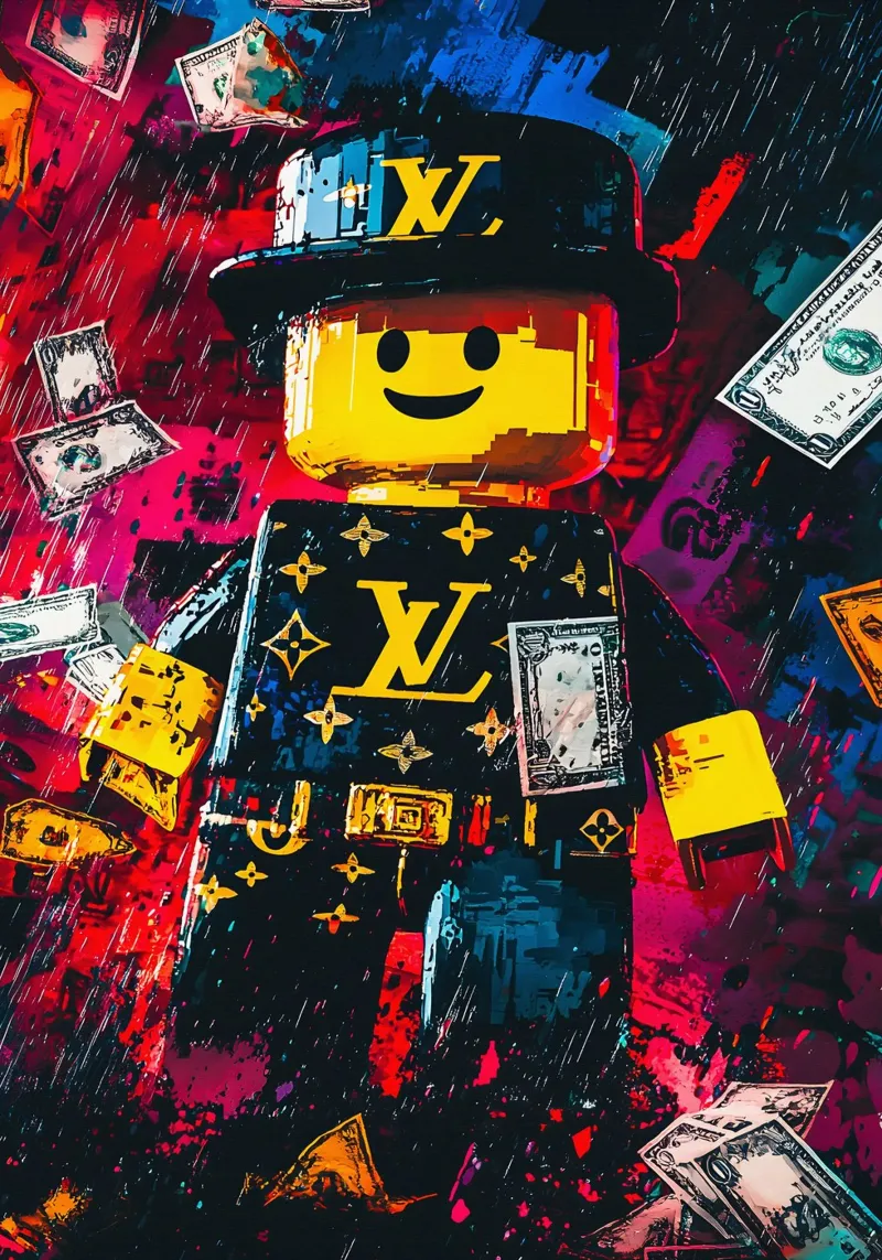 Graffiti art Character of Roblox video game carta hahnemühle da FreeArtStudio
