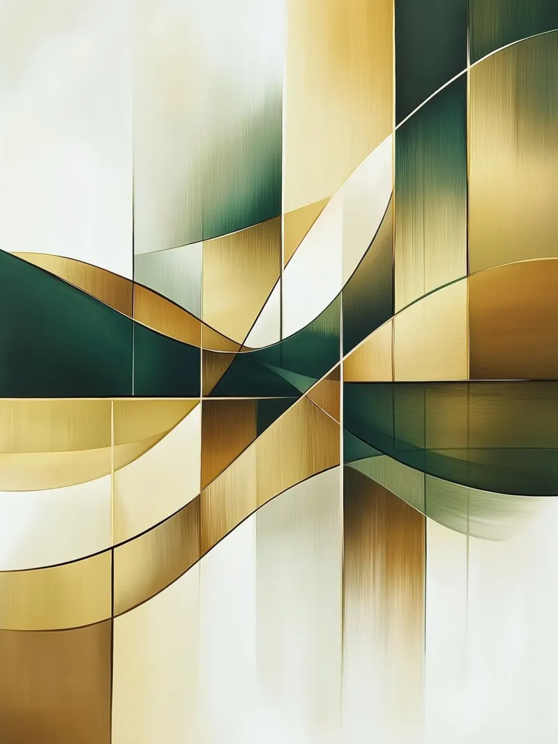 Abstract waves poster with plastic frame by Imagine