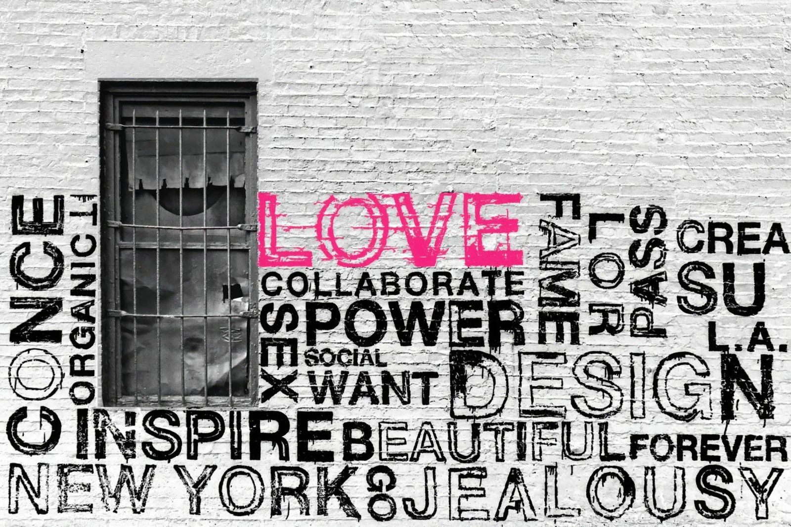 Love New York | Calligraphic Street Art poster de Autofocus