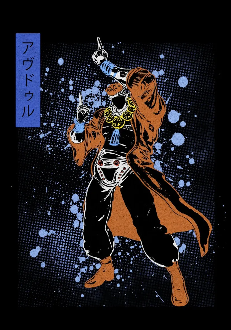 Muhammad Avdol jojo pellicola backlit da Neonartstudio